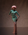 SPROUTED MESH DRESS CIRCLES