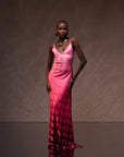 DEGRADED LYCRA SLIP DRESS