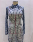 IRIS MESH DRESS