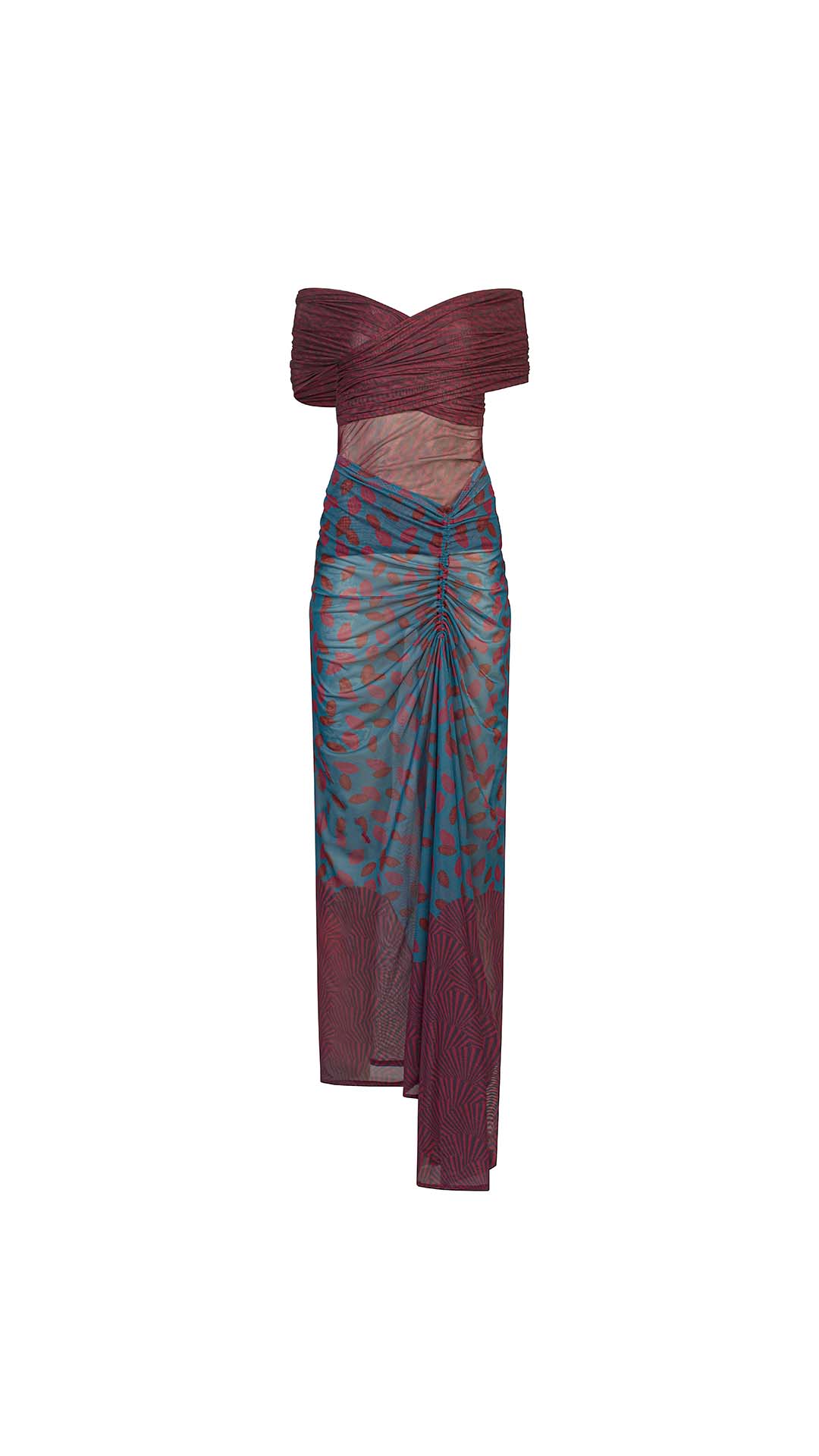 knee length dresses for ladies Cocoa Off-Shoulder Corset Dress – Vintage Fairycore Aesthetic M main image 0