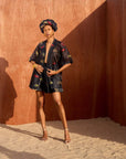 ORGANZA SHIRT X MINI SKIRT