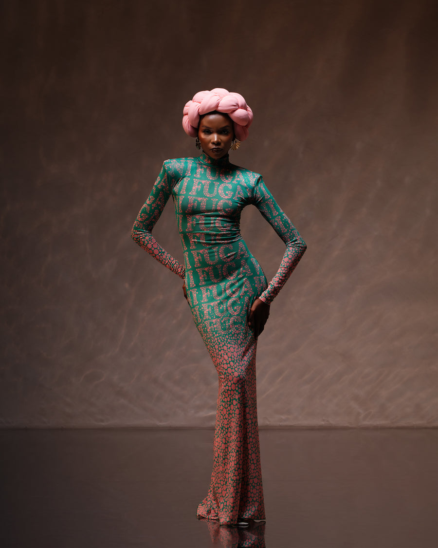 SPROUTED MESH DRESS CIRCLES