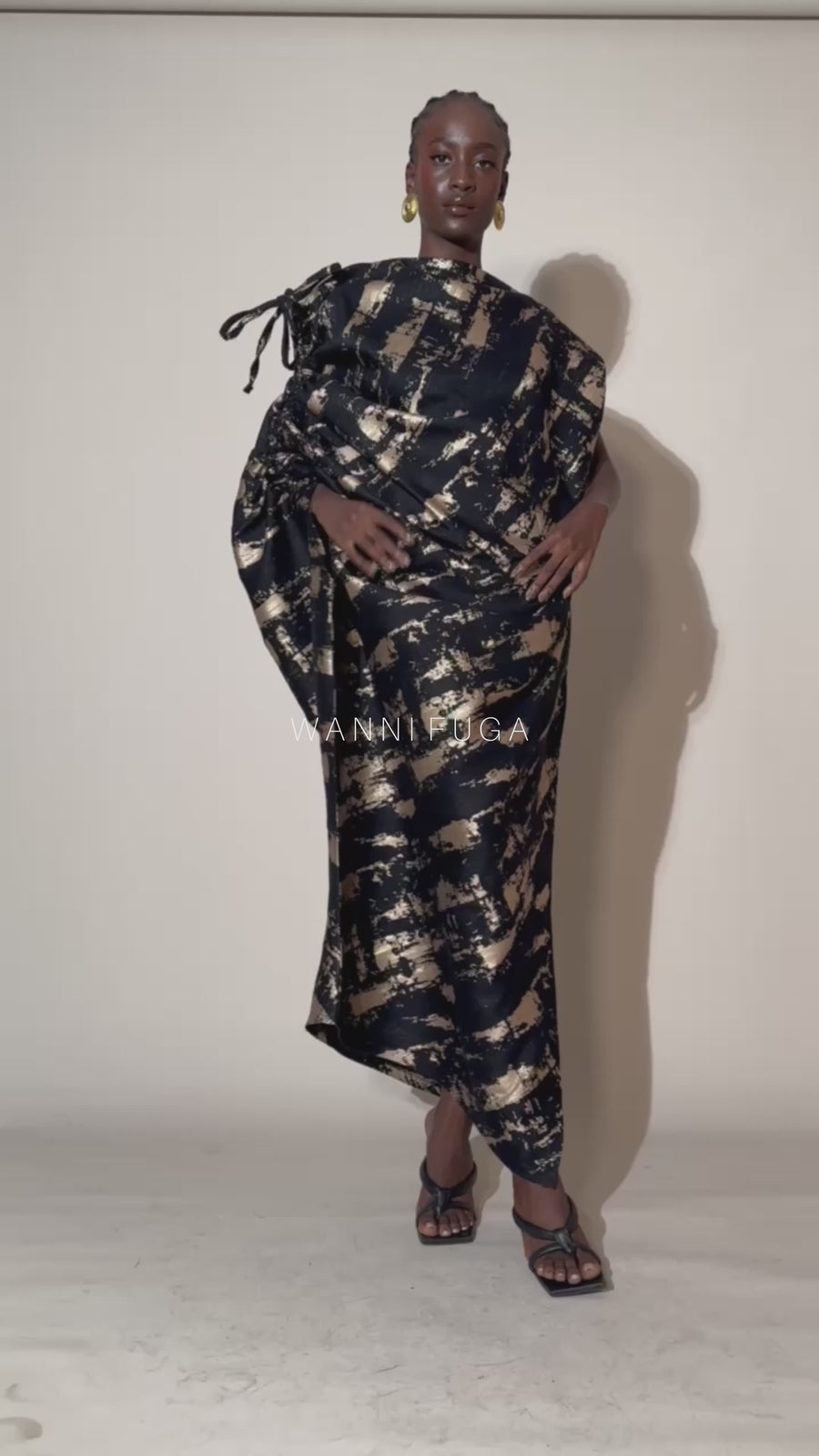 BENA DRAPED DRESS