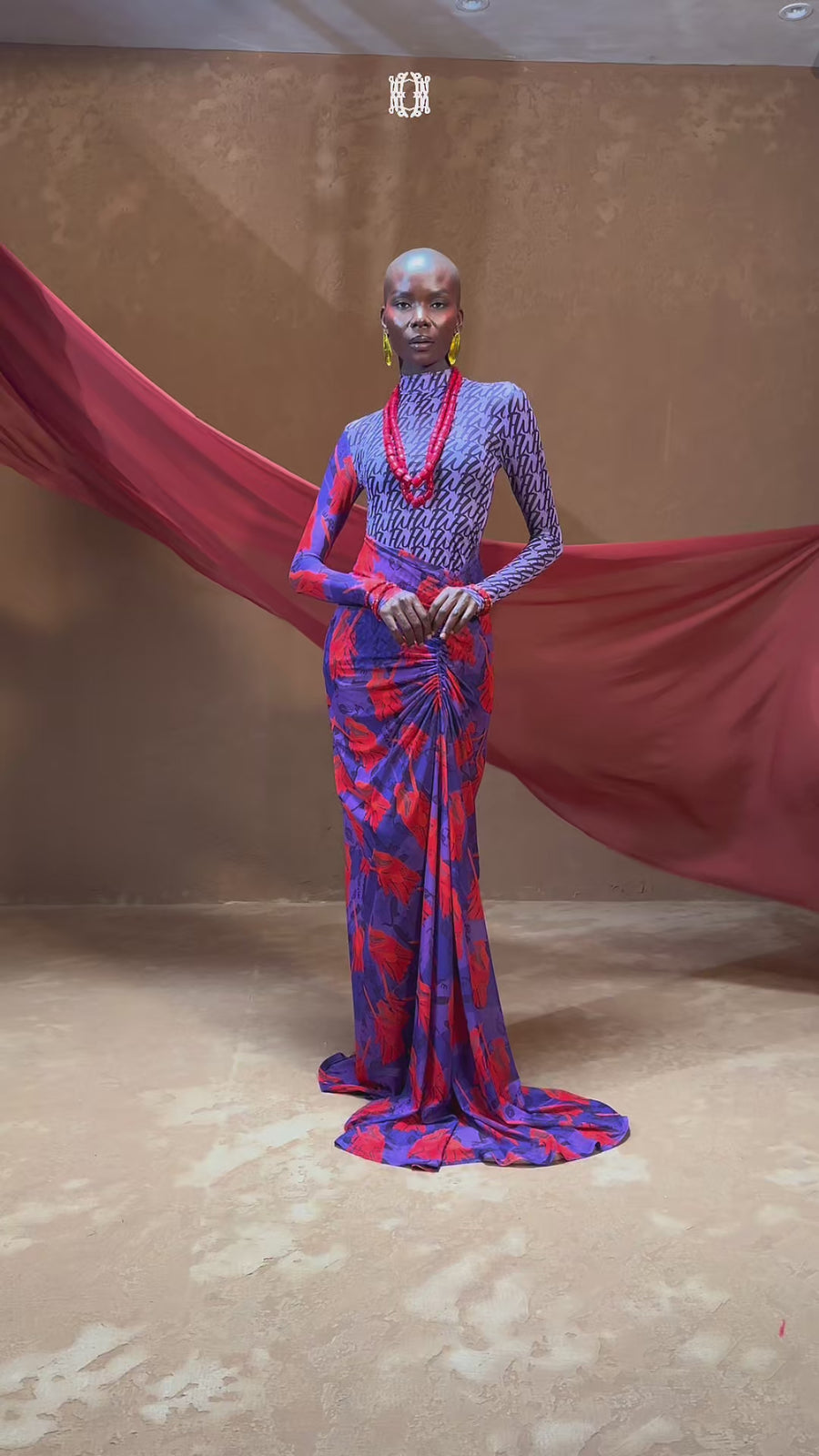 LILY DRESS EYO/CALLIGRAPHIC